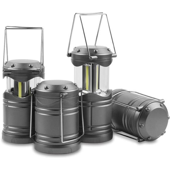 LED Lanterns, 4 Pack Pop Up Lanterns for Power Outages, Bright Battery Powered - Picture 1 of 7